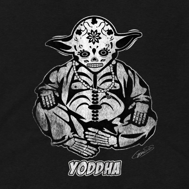Yoddha (bw) • Women’s Casual V-Neck T-Shirt